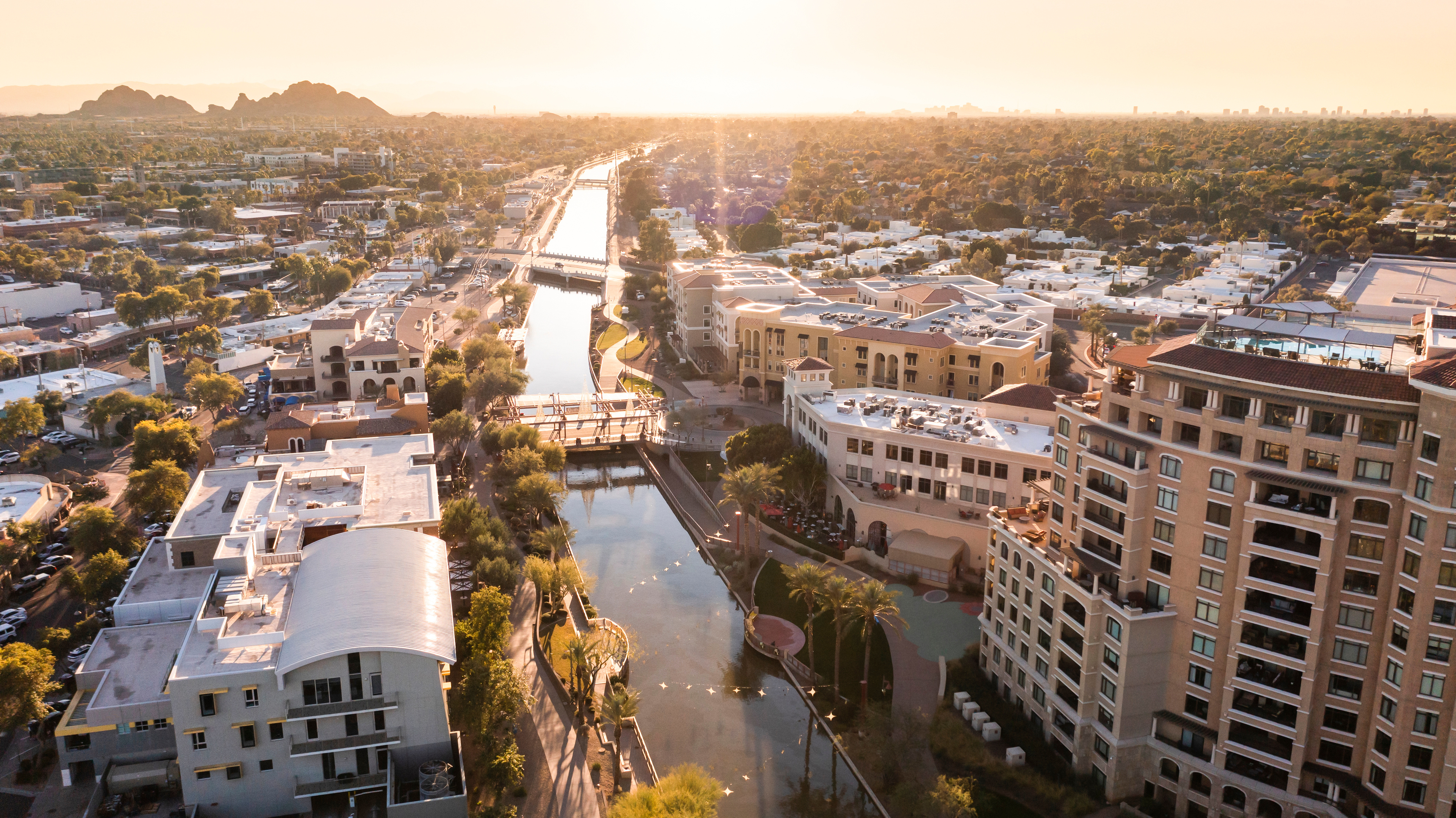 Aerial view of Scottsdale, Arizona