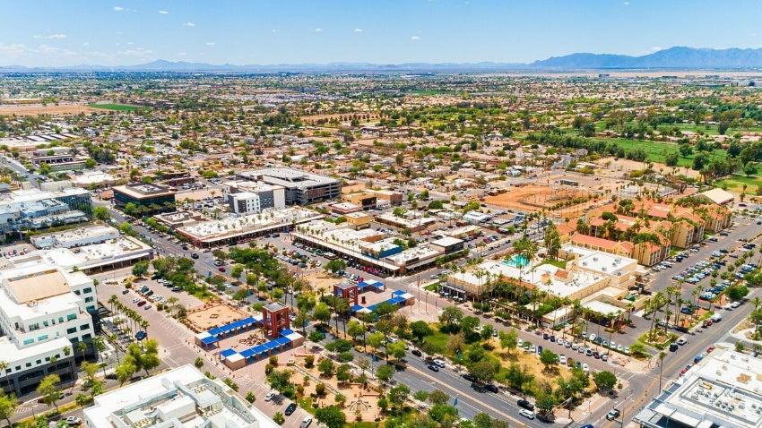 Aerial view of Chandler, Arizona